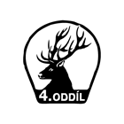 Logo 4. oddílu Jeleni skautského střediska Lípa Říčany